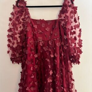 Storia Red Floral Dress